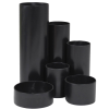 M&M Stiftehalter Schreibtisch-Boy schwarz Polystyrol 6 Fächer 12,9 x 13,9 x 14,7 cm 
