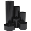  M&M Stiftehalter Schreibtisch-Boy schwarz Polystyrol 6 Fächer 12,9 x 13,9 x 14,7 cm 