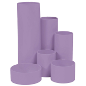  M&M Stiftehalter Schreibtisch-Boy lavendel Polystyrol 6 Fächer 12,9 x 13,9 x 14,7 cm 