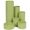  M&M Stiftehalter Schreibtisch-Boy verde (hellgrün) Polystyrol 6 Fächer 12,9 x 13,9 x 14,7 cm 