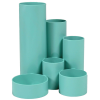  M&M Stiftehalter Schreibtisch-Boy minze Polystyrol 6 Fächer 12,9 x 13,9 x 14,7 cm 
