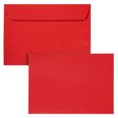  20  Briefumschläge Mosaic von artoz DIN C5 ohne Fenster feuerrot haftklebend 