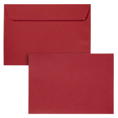  20  Briefumschläge Mosaic von artoz DIN C5 ohne Fenster weinrot haftklebend 