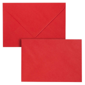  20 Briefumschläge Mosaic von artoz DIN B6 ohne Fenster feuerrot nassklebend 
