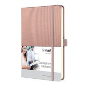  SIGEL Notizbuch CONCEPTUM DIN A5 liniert, rose metallic Hardcover 
