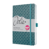  SIGEL Notizbuch JOLIE DIN A5 liniert, mittelblau Hardcover 