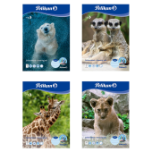  Pelikan Zeichenblock Zoo DIN A3 100 g/qm, 10 Blatt, 1 Block, Motiv nicht wählbar 