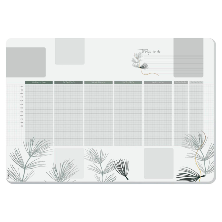 SIGEL Schreibtischunterlage DESIGN khaki/weiß Papier 59,5 x 41,0 cm, 30 Blatt