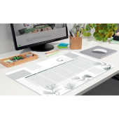  SIGEL Schreibtischunterlage DESIGN khaki/weiß Papier 59,5 x 41,0 cm, 30 Blatt 