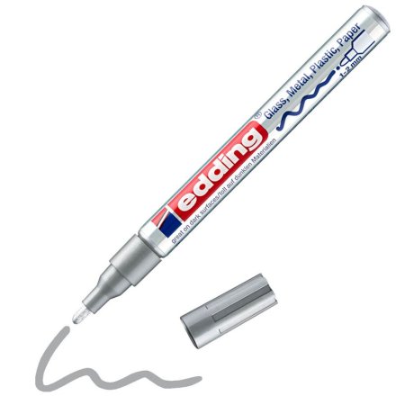 edding 751 creative Lackmarker silber 1,0 - 2,0 mm, 1 Stück