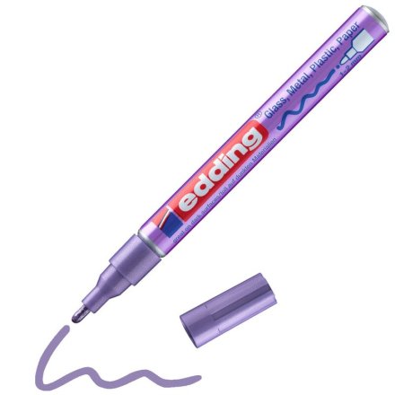edding 751 creative Lackmarker lila-metallic 1,0 - 2,0 mm, 1 Stück