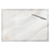  SIGEL Schreibtischunterlage Glittery Joy grau/gold Papier 42,0 x 29,7 cm, 30 Blatt 