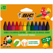  BIC Kids Plastidecor Triangle Wachsmalstifte farbsortiert, 12 Stück 