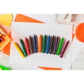  BIC Kids Plastidecor Triangle Wachsmalstifte farbsortiert, 12 Stück 