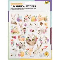 folia Aufkleber Happy Easter verschiedene Motive, 38 Sticker