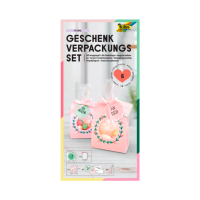 folia Geschenktüten Set Floral rosa 11,5 x 19,0 cm, 6 Stück