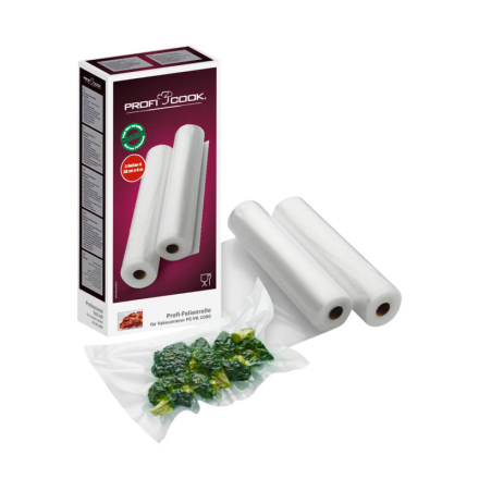 ProfiCook Vakuumierfolie PC-VK 1015 2 Rollen