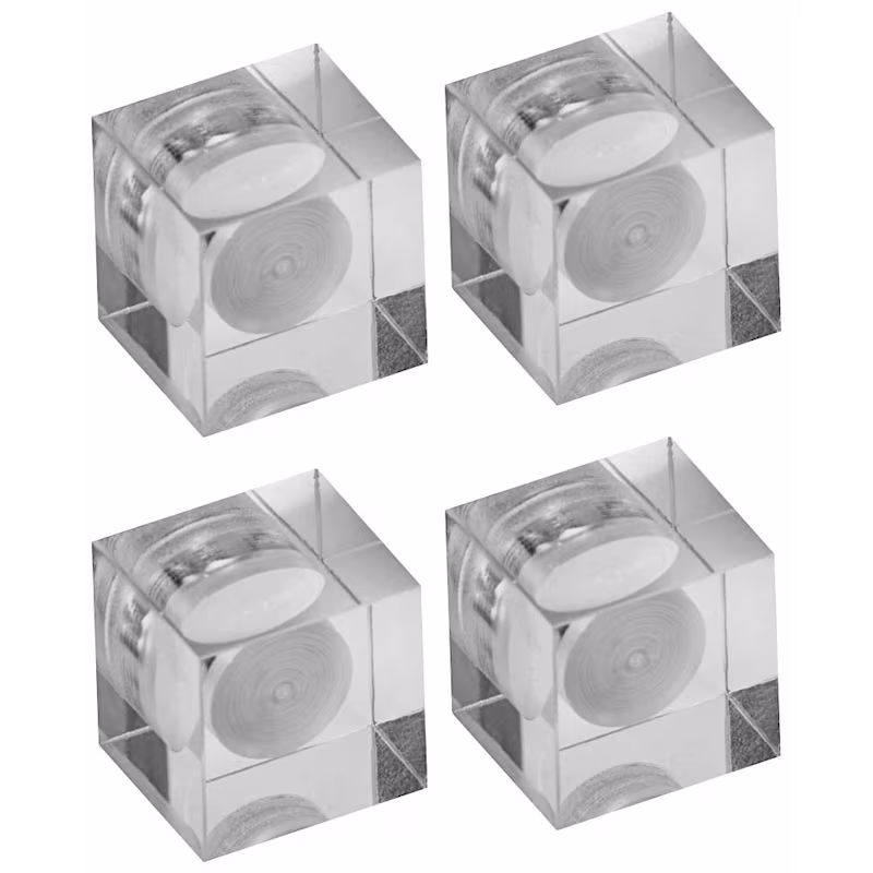  MAUL Magnete, Kunststoff grau, 15x15x15 mm, 4 Stück 