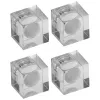 MAUL Magnete, Kunststoff grau, 15x15x15 mm, 4 Stück
