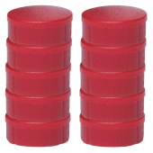  MAUL Magnete rot, Kunststoff Ø 1,5 cm, 10 Stück 