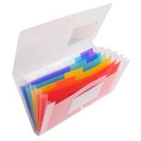 Exacompta Fächermappe Crystal 7 Fächer transparent, 260 × 140 mm, 1 Stück