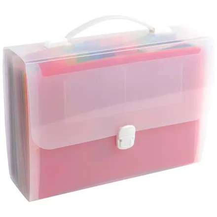 Exacompta Fächermappe Crystal 24 Fächer transparent, mit Verschlussklappe, 1 Stück
