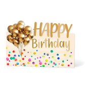  LUMA Geburtstagskarte Happy Birthday bunt 