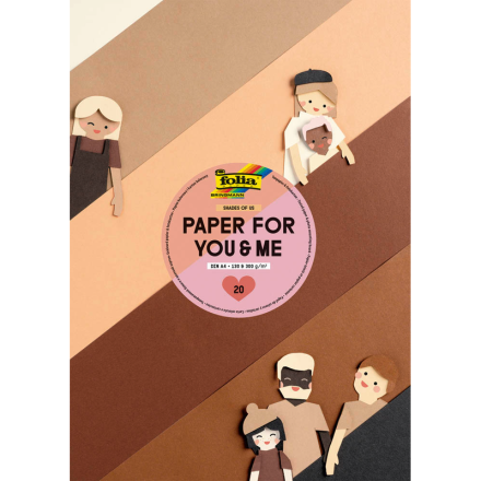 folia Tonpapier Shades of us farbsortiert 130 g/qm 20 Blatt