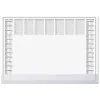 SIGEL Schreibtischunterlage Protect 2026/2027 weiß Papier 59,5 x 41,0 cm, 40 Blatt