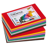  folia Tonpapier farbsortiert 180 g/qm 120 Blatt   DIN A6 