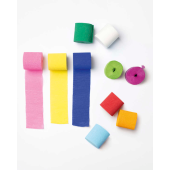  folia Krepppapier Dekobänder farbsortiert 32,0 g/qm 10 Rollen 