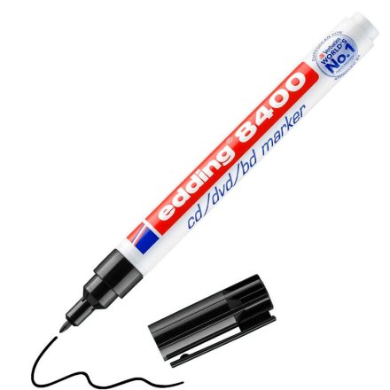 edding 8400 CD-Marker schwarz 0,5 - 1,0 mm, 1 Stück