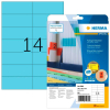  HERMA Etiketten 5060 blau 105,0 x 42,3 mm, 20 Blatt 