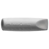  FABER-CASTELL Radiergummis GRIP 2001 Eraser CAP grau, 2er-Pack 
