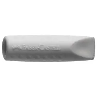 FABER-CASTELL Radiergummis GRIP 2001 Eraser CAP grau, 2er-Pack