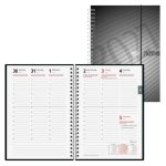 Buchkalender mit Spirale 2027 von rido idé, DIN A5, anthrazit