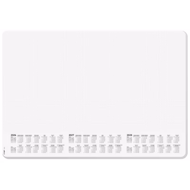  SIGEL Schreibtischunterlage Dotted 2026/2027/2028 weiß/schwarz Papier 59,5 x 41,0 cm, 30 Blatt 