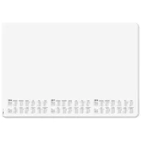 SIGEL Schreibtischunterlage Dotted 2026/2027/2028 weiß/schwarz Papier 59,5 x 41,0 cm, 30 Blatt