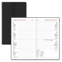 Taschenkalender Wochenplaner 2027 von Lediberg, DIN A6, schwarz
