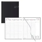 Buchkalender Wochenplaner 2027 von Lediberg, DIN A4, schwarz