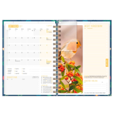  Häfft Verlag Buchkalender Family-Timer Mondscheinblüten 2027 schwarz DIN A5, 1 Stück 