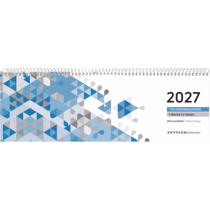  Tischquerkalender 2027 von ZETTLER KALENDER, mehrfarbig 