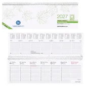  Tischquerkalender 2027 von ZETTLER KALENDER, beige/grün 