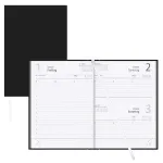Buchkalender Tagesplaner 2027 von ZETTLER KALENDER, DIN A5, schwarz