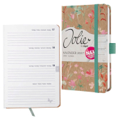  SIGEL Buchkalender Jolie 2027 Green Floral Serenity DIN A6, 1 Stück 