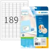 HERMA Etiketten 4333 weiß 25,4 x 10,0 mm, 25 Blatt