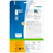  HERMA Etiketten 4333 weiß 25,4 x 10,0 mm, 25 Blatt 