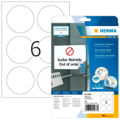  HERMA Etiketten 5068 weiß 85,0 x 85,0 mm, 25 Blatt 