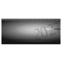 Tischquerkalender 2027 von rido idé, anthrazit