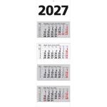 4-Monats-Wandkalender 2027, weiß/grau